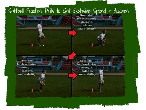 Softball Practice Drills to Get Explosive Speed and Balance