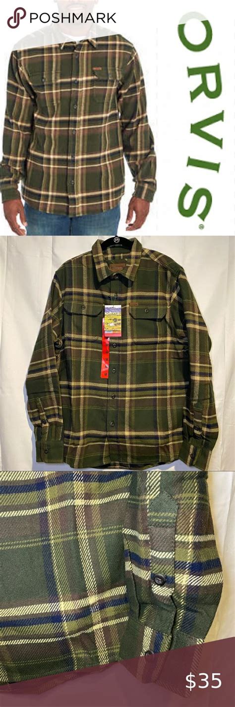 ORVIS Men’s Size M Heavyweight Shirt Flannel Plaid in 2021 | Clothes design, Plaid flannel, Shirts