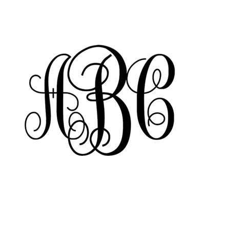 INTERLOCKING VINE MONOGRAM Svg, Monogram Font Svg, Vine Mono | Inspire ...