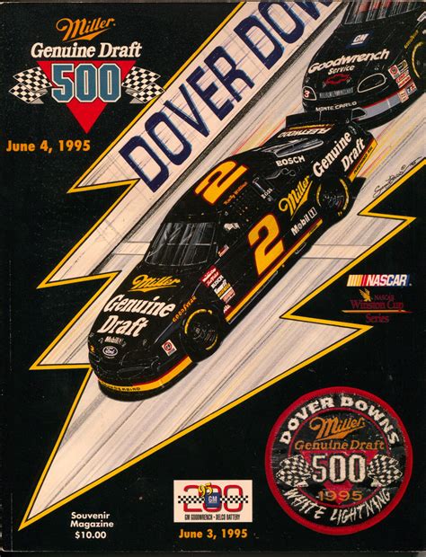 Dover Downs NASCAR Auto Race Program 6/4/1995-Earnhardt-VG: (1995 ...