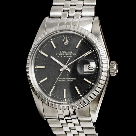 Rolex Datejust 1603 'Grainy Black Dial' - Amsterdam Vintage Watches