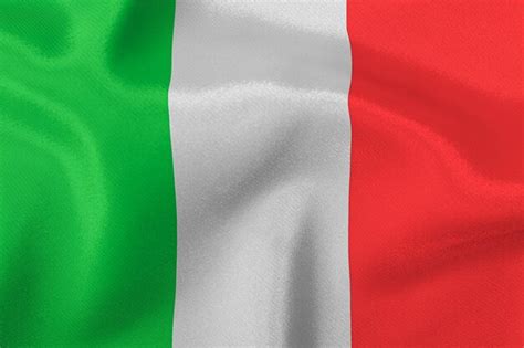 Premium AI Image | tricolor flag of the state of italy closeup