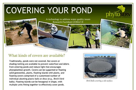 Pond water quality fact sheets - Landscape Ontario