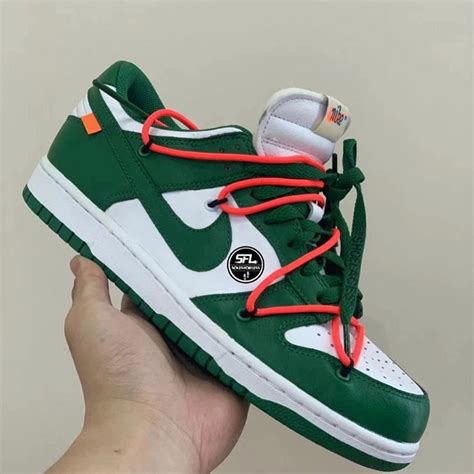 Off-White Nike Dunk Low Pine Green CT0856-100 | SneakerNews.com