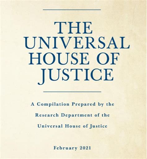 The Universal House of Justice | New Compilation Released