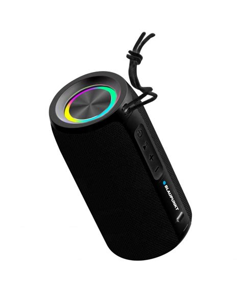 party led bluetooth speaker water resistant black - blaupunkt