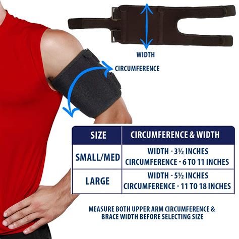 Bicep Tendonitis Brace Compression Sleeve – Triceps & Biceps Muscle Support For Upper Arm ...