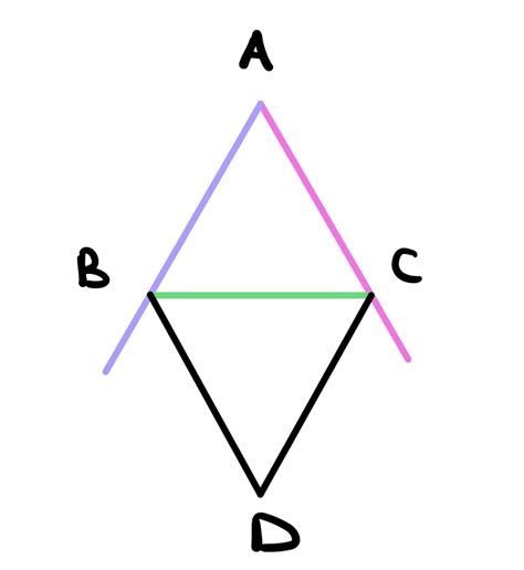 Use postulate 1 to draw a line between the two points \(A\) and \(D ...