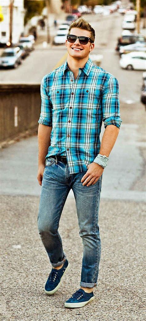 Blue Plaid Shirt With Jeans Pictures, Photos, and Images for Facebook, Tumblr, Pinterest, and ...