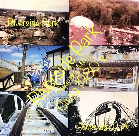 Riverside Amusement Park Agawam, MA VINTAGE / RARE photo reprints set 1980's 🎢 | #4567900703