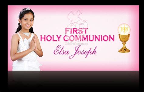 First Holy Communion Banner Templates - Toptemplate.my.id