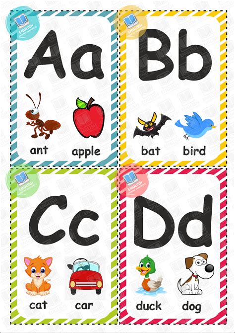 Alphabet Flashcards - English Created Resources