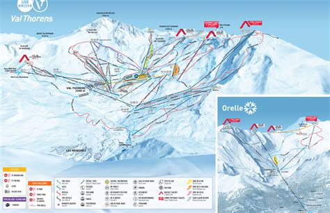 Val Thorens Piste Map / Trail Map