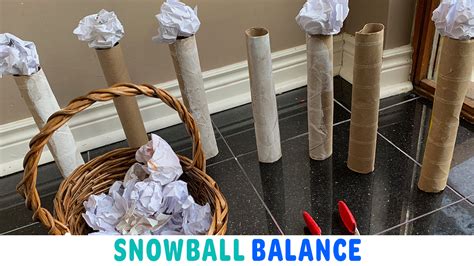 Snowball Balance: Winter STEM - Happy Toddler Playtime