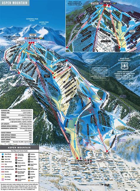 Aspen Mountain Trail Map | Colorado Ski Resort Maps