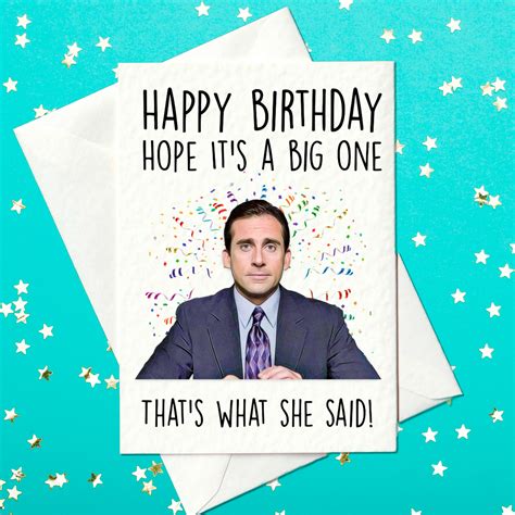 Personalized Birthday Card the Office - Etsy