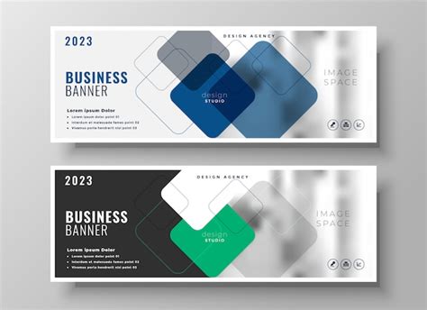 Free Vector | Creative corporate business banners design