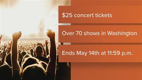 Live Nation concert week: How to buy $25 tickets in Washington | krem.com