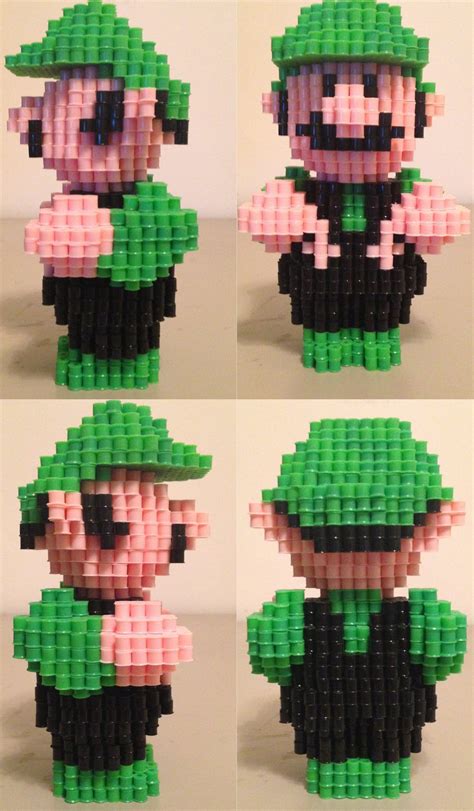 perle hama 3d mario