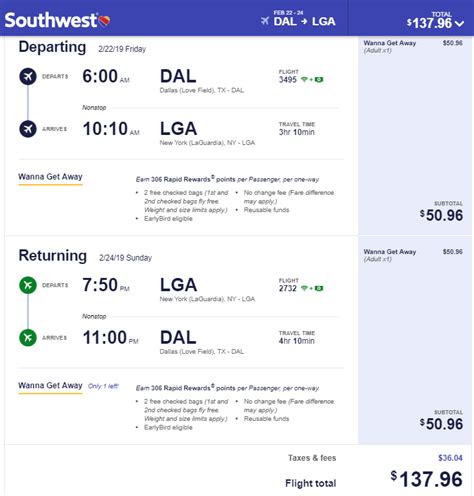 Nonstop Flights: Dallas to/from New York $137 r/t - Southwest / Delta