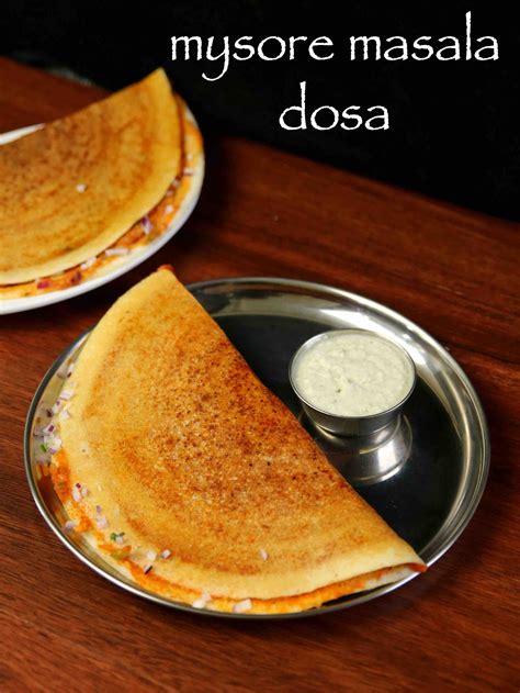 mysore masala dosa recipe | mysore dosa | mysore masala dose