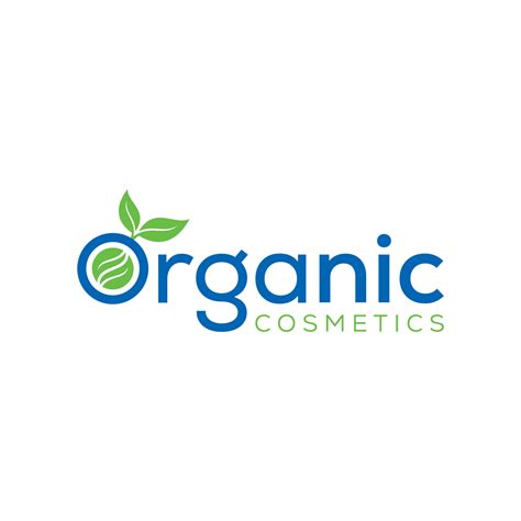 Organic Cosmetics Logo Icon Vector Illustration With Blue And Green Colour. 21883934 Vector Art ...