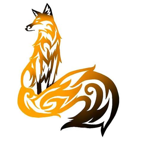 Tribal Fox Tattoo Design | Fox tattoo design, Tribal fox, Fox tattoo