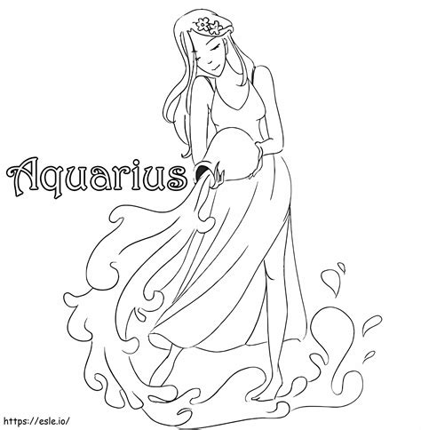 Aquarius 12 coloring page