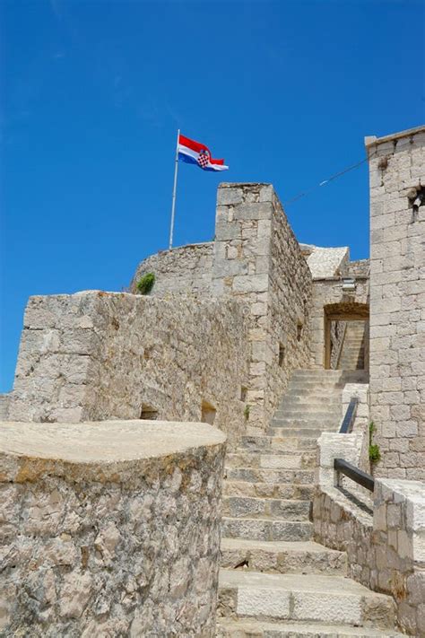 Hvar fortress in Croatia stock photo. Image of stronghold - 119577348