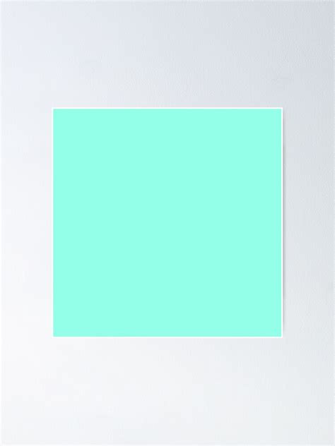 "Cheap Solid Light Aquamarine Aqua Blue Green Color" Poster by cheapest | Redbubble