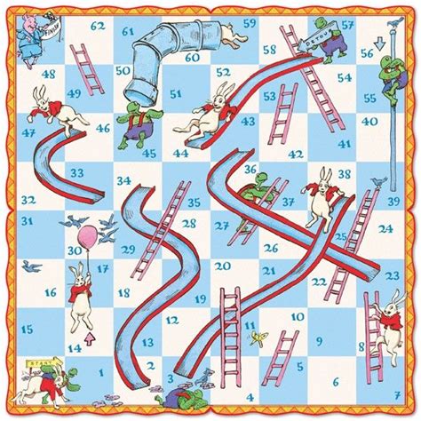 Pix For > Chutes And Ladders Board Template | Brettspiele, Leiterspiel, Mathematik spiele