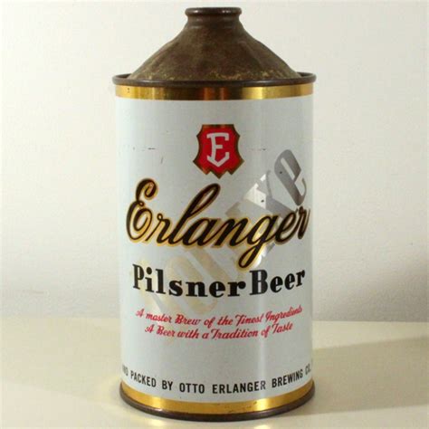 Erlanger Deluxe Pilsner Beer 208-07 at Breweriana.com