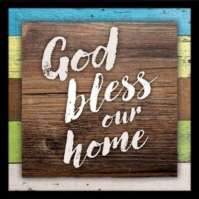 God Bless Our Home Wall Art | Wayfair