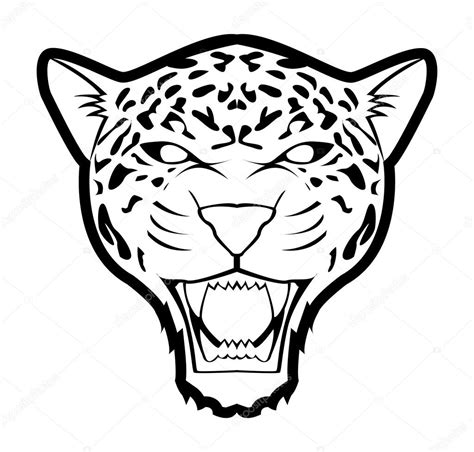 Cute Jaguar Clipart Black And White