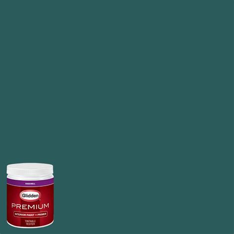 Glidden Premium 8 oz. #NFL-104A Philadelphia Eagles Midnight Green Eggshell Interior Paint with ...