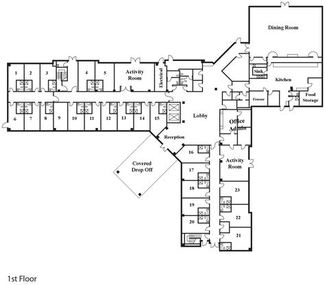 assisted Living Home Floor Plan | plougonver.com