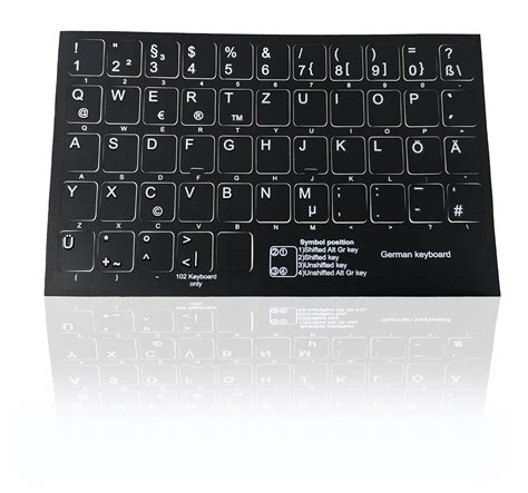 Accuratus Professional Keyboard Stickers (GERMAN) - Non Transparent Op – Ceratech Accuratus Limited