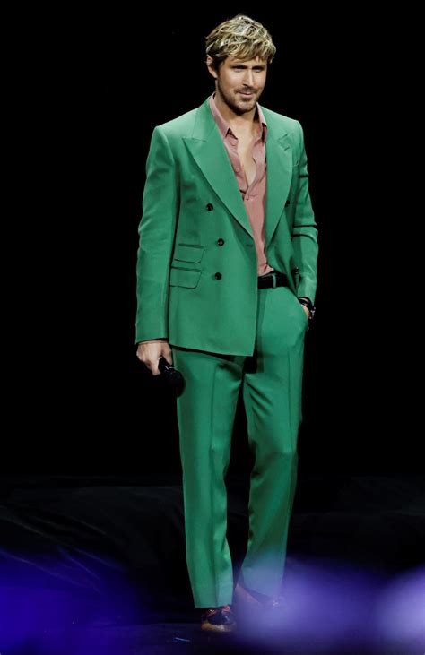 Ryan Gosling Channels His Inner Ken, Makes a Splash in Gucci