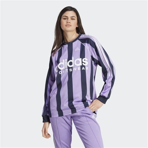 adidas Jacquard Long Sleeve Jersey - Purple | Women's Lifestyle | adidas US