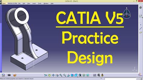 CATIA V5 Practice Design 12 for beginners | CATIA Practice | CAD Designs - YouTube