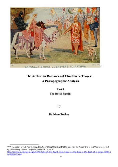 (PDF) The Arthurian Romances of Chrétien de Troyes: A Prosopographic ...