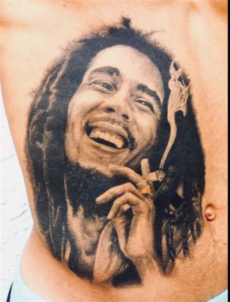 Bob marley portrait tattoo by little dragon – Artofit