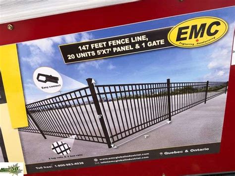 EMC Wrought Iron Fencing 7FT*5FT (20+1) - Michener Allen Auctioneering Ltd