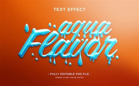 Premium PSD | Flavor text effect