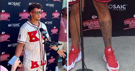 Story behind Patrick Mahomes’ new leg tattoo