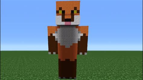 Minecraft 360: Fox Statue Tutorial (Battle and Beasts Skin Pack) - YouTube