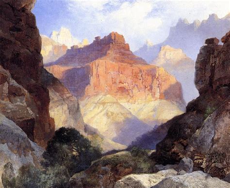 Moran Painting- Under the Red Wall, Grand Canyon of Arizona