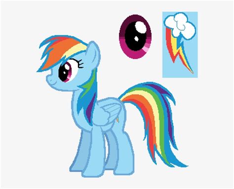 Rainbow Dash - Mlp Mane 6 Color Guide Transparent PNG - 600x600 - Free Download on NicePNG