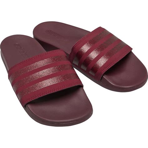 adidas Dames Adilette Comfort Slides Teenslippers Rood