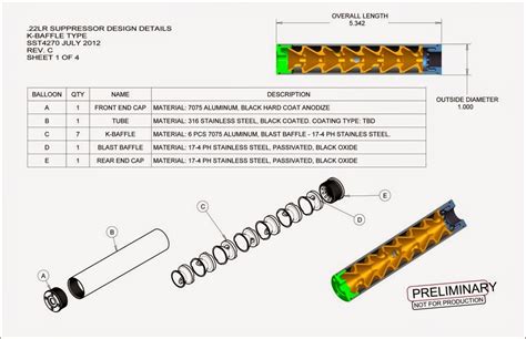 Gun Silencer Diagram